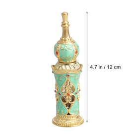 Operitacx Perfume Dropper Bottles Retro Frosted Bottle Empty Essential Oil Bottle Refillable Glass Perfume Bottle Decorative Glass Perfume Tube Small Bottle Travel Antique Little Bottle