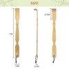 Omszte Omszte 2 Pack Bamboo Back Scratcher,100% Natural Bamboo Back