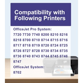 OGOUGUAN 952XL Ink 952 Ink Cartridges Combo Pack Replacement for HP952 XL 952 Ink Cartridge Compatible Officejet Pro 7740 7720 8210 8702 8710 8720 8740 8730 7730 Printer, Black Cyan Magenta Yellow