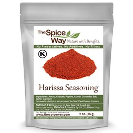 The Spice Way Harissa Seasoning - A Spicy Hot Spice Blend to Create Paste and Sauce (Tunisian spice blend), Harissa Powder 2 oz