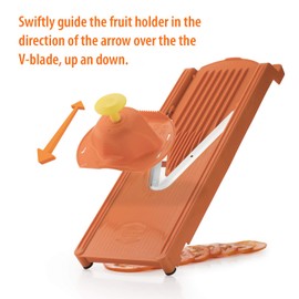 Swissmar Borner V-1001 V-Slicer Plus Mandoline 5 Piece Set (Orange)