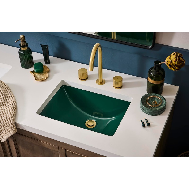 Ruvati 17 x 12 inch Undermount Bathroom Vanity Sink Emerald