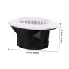 KOMBIUDA External Wall Air Vent Cover Adjustable Dryer Vent Hood