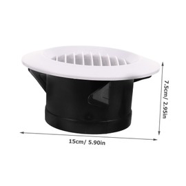KOMBIUDA External Wall Air Vent Cover Adjustable Dryer Vent Hood for Central Air Conditioning Easy to Install Material Smooth Surface for Home Ventilation