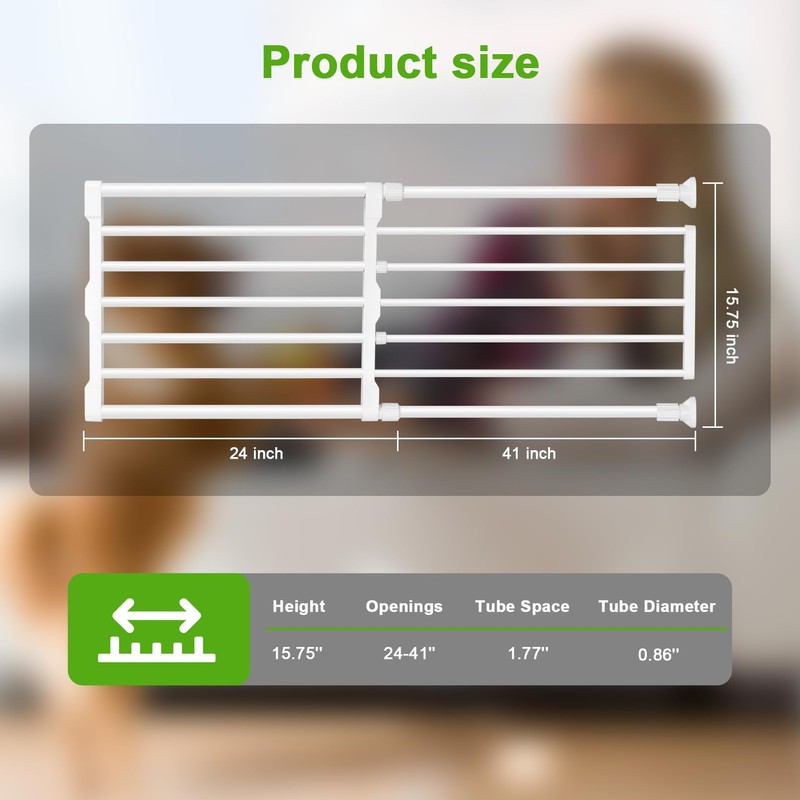 Short Dog Gate to Step Over, Adjustable Low Pet Door,