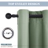 PONY DANCE Sage Green Short Blackout Curtains for Kitchen 45