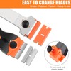 NECAMOCU 4 Pack Razor Blade Scraper, Premium Cleaning Scraper Tool
