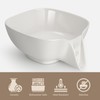 NiHome Multifunctional Ceramic Food Strainer with Integrated Drain Spout, Large
