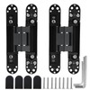 2 Set 6 Inch Hidden Door Hinges Zinc Alloy Heavy