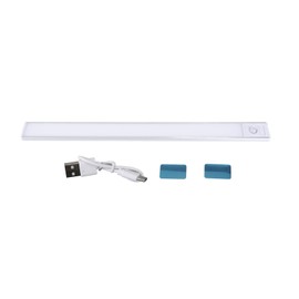 Motion Sensor Under Cabinet Light Rechargeable Battery Operated LED Closet Light 3 Color Dimmable Counter Light Strip for Kitchen Stairs