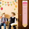 HINGTAI 2Pcs Pink Classroom Door Window Cover Curtains Classroom Shade,