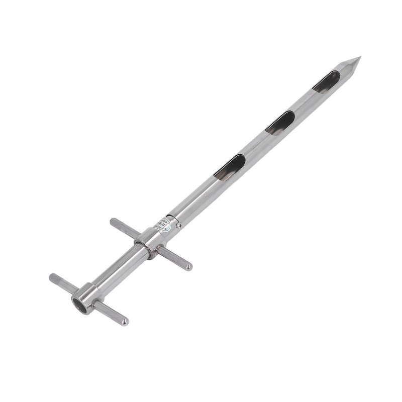 Soil Probe 0.54m 304 Stainless Steel Rotation Handle Pointed Design