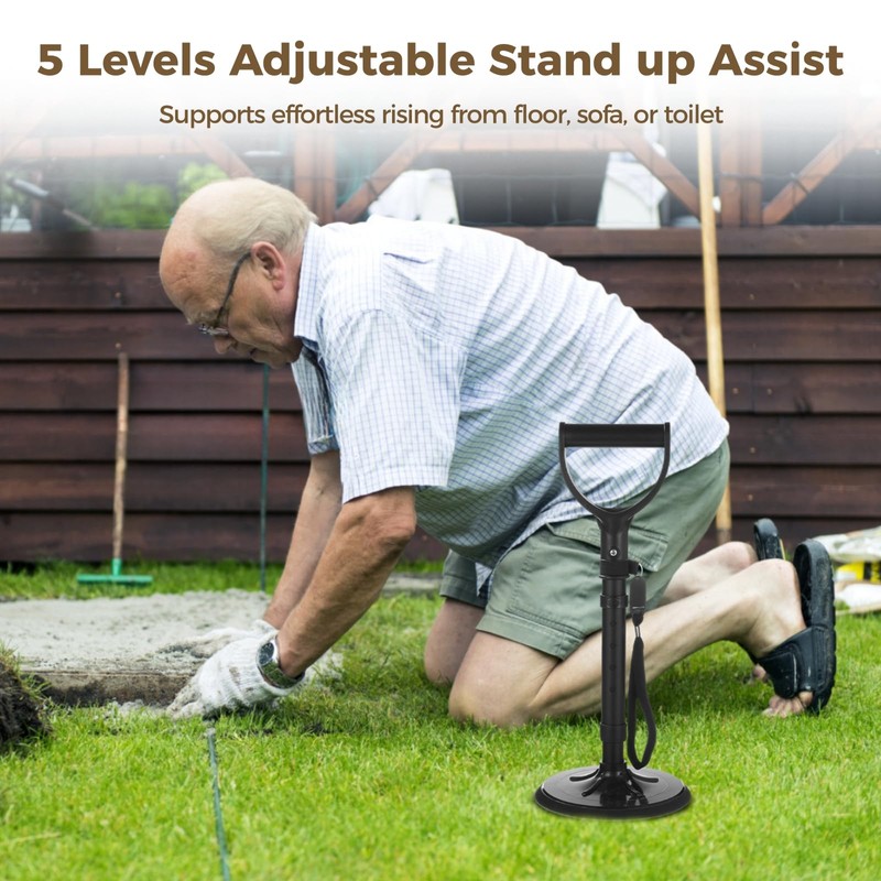 5 Levels Adjustable Standing Assist Device, Elderly Stand up Helper,