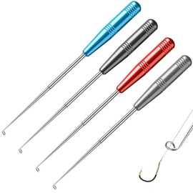 UEKPDM 4 PCS Fish Hook Remover Set, Stainless Steel Stable Hook Remover Fishing Fast Quick Release Fishing Removal Tool Tool Fishhook Accessories for Freshwater and Saltwater