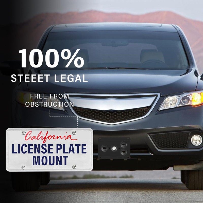 Heavy Duty Front License Plate Frame Compatible with All New