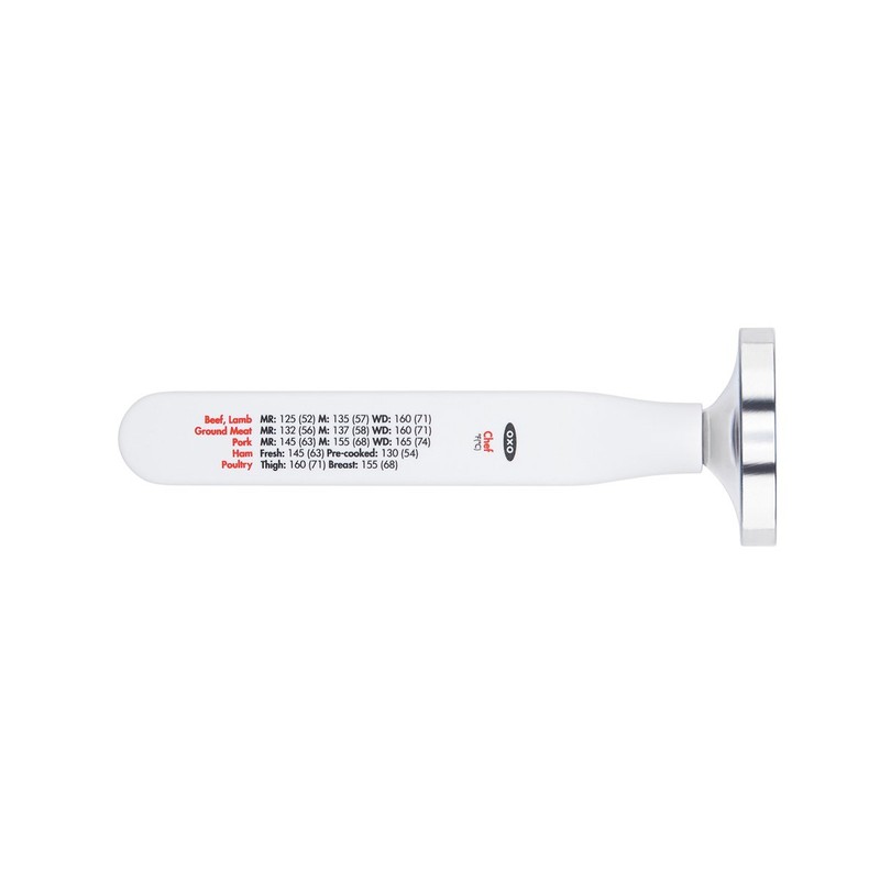 OXO Good Grips Analog Instant Read Thermometer, White, Small (11177300UK)
