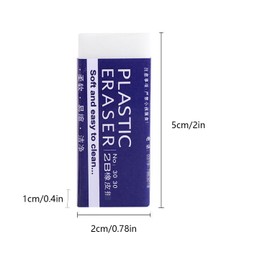 White Erasers 6 Pack Pencil Erasers White Erasers for Kids Bulk for Students School Supplies Office Prize Gifts (White 6 Pcs)