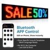 Katemily 15"x4" Programmable LED Sign for Storefronts, Bluetooth APP Control,
