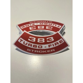 383 Stroker Air Cleaner Decal for Vintage GM Chevy Impala Corvette Chevelle Nova