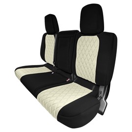 FH Group Custom Fit Seat Covers for 2022-2024 Nissan Frontier, Car Seat Covers Rear Row Set, Nissan Accessories, Beige Ultraflex Neoprene Seat Covers, Waterproof Car Seat Covers for Pickup Truck