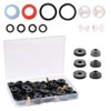 72 Pcs 10 Sizes Faucet Washers Assorted Kit, with Pleochroic