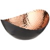 Elegance Eclipse Bowl, 7.25" x 6.5", Black/Copper