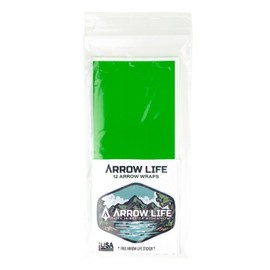 6" Arrow Life Arrow Wraps 12 Pack Green 1.125" Width