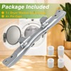 RUHUALIFE Dryer Washer Door Hinge with 4 Pin Caps Front