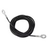 Gym Replacement Cable Heavy Duty Steel Wire Black Adjustable Length