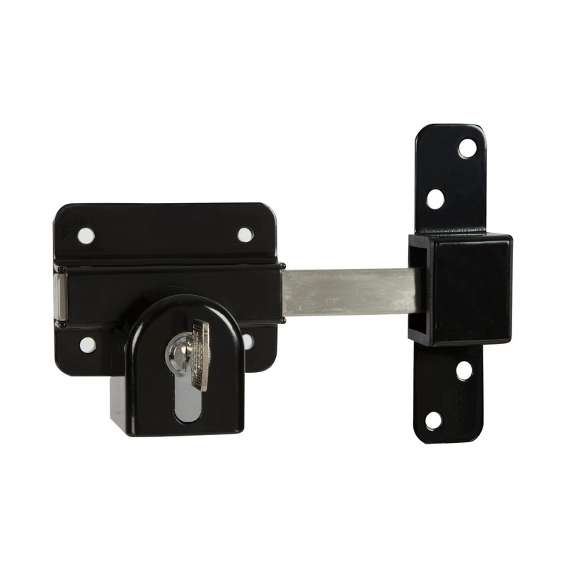 GateMate Long Throw Gate Lock 1490136, Euro Profile Keyed Alike
