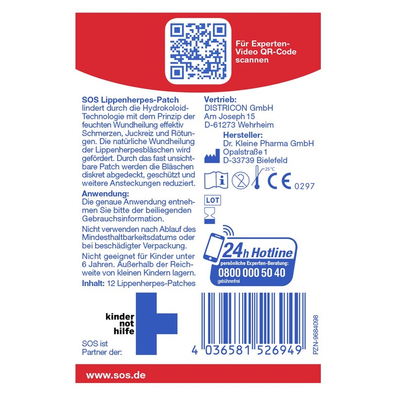 SOS Cold Sore Patch (Pack of 2)