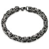 COOLSTEELANDBEYOND Masculine Style Stainless Steel Braided Bracelet for Men Polished,