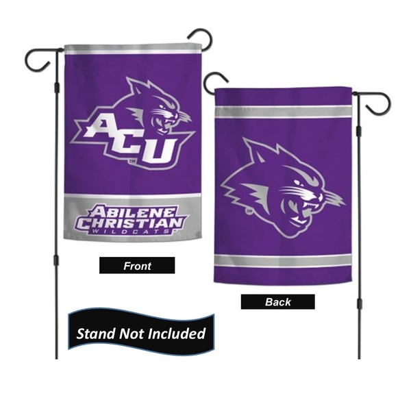 Abilene Christian Wildcats 12.5” x 18" Double Sided Yard and Garden College Banner Flag is Printed in The USA,