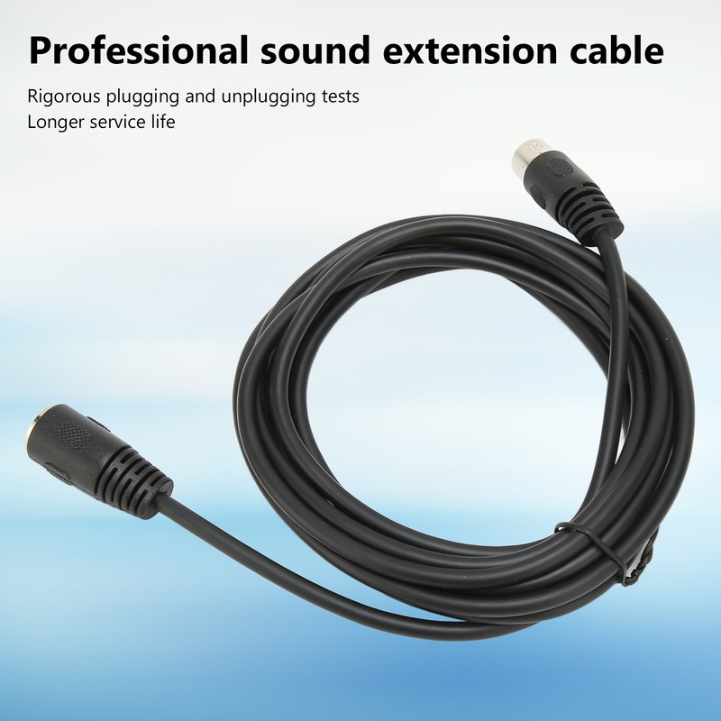 6 Pin DIN Male to Female Cable Sound Data Signal