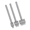 3Pcs Prong Chisel Silver Tool Steel 2/4/6 Prongs DIY Hand