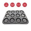 schone Bun Tray – 12 Cups – Non-Stick Coating –