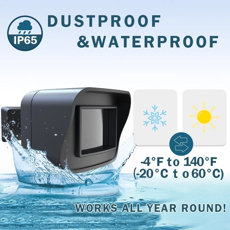 HTZSAFE Smart Outdoor Home Security WiFi Motion Sensor Compatible With