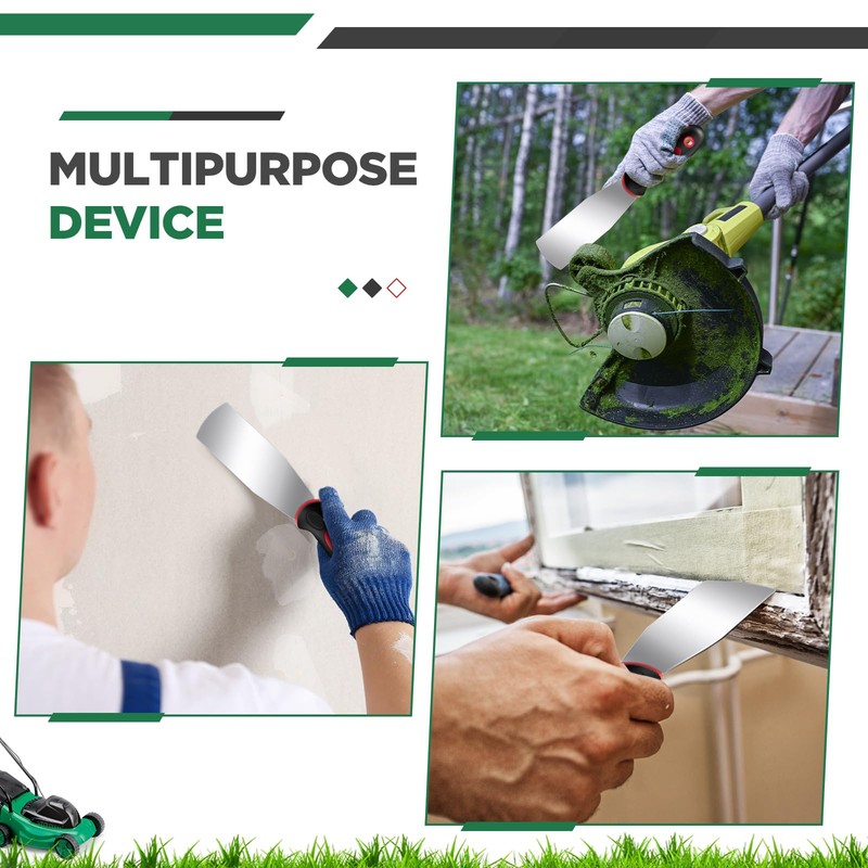 Threlaco 4 Pcs 2'' Lawn Mower Maintenance Deck Scrapers Heavy