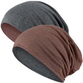 Hatstar Long Slouchy Beanie, 2-in-1 Reversible Jersey Hat in 45 Colours -