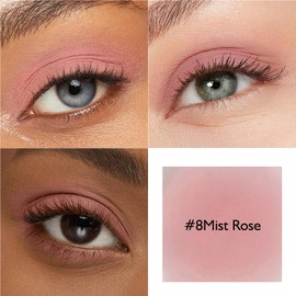 Wugbc Mist Rose Matte Eyeshadow Palette, Single Neutral Eye Shadow Palette Makeup Velvet Smooth Pressed Powder Lightweight Blendable Eyeshadow for Women Daily Natural Eyes Travel-Friendly