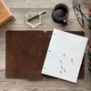 Murdy No. 1 Wide Cut Refillable Leather Binder (Bourbon)