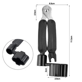 Guitar Tool 3 in 1, Guitar String Cutter, Tool String Winder Western Guitar String Cutter, Black Guitar String Winder String Spindle for Guitar, Ukulele, Mandolin