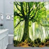 M&W DAS DESIGN Shower Curtain Forest Plants Tree Textile Tree