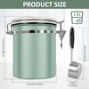 4PCS Coffee Storage Canister 1.5L 51OZ Double Airtight Coffee Beans