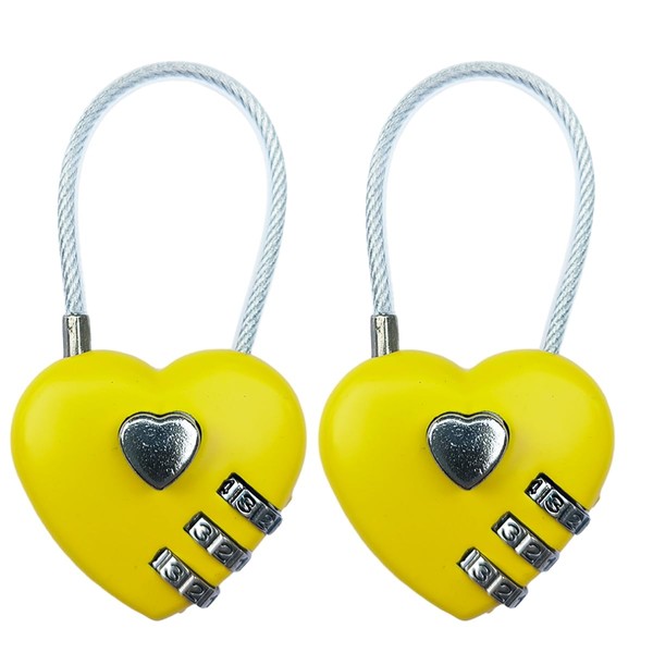 LITAITAI Heart Locks, Love Padlock, Small Locker Locks，Love Lock for