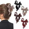 Medium Bow Hair Clips for Women Bowknot Claw Clips Teacher
