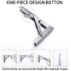 Storystore Folding Shelf Brackets - 10 Inch Heavy Duty Stainless