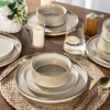 AmorArc Ceramic Dinnerware Sets, Handmade Reactive Glaze Stoneware Plates and