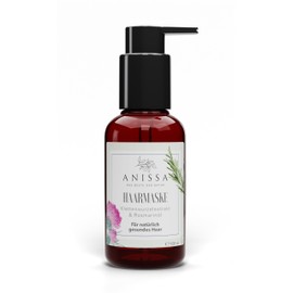 ANISSA Naturkosmetik Intensiv Haarmaske, mit Jojobaöl, Sheabutter und Panthenol, für trockenes und strapaziertes Haar