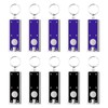 10 Pack LED Keychain Small Torch Light, 12 Lumen Ultra-Bright